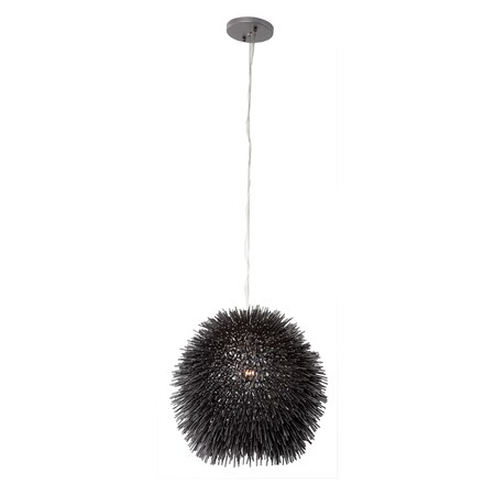 Urchin 1-Lt Mini Pendant - Black